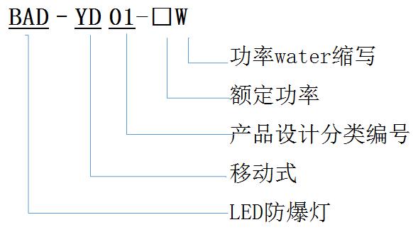 手提式led防爆探照灯